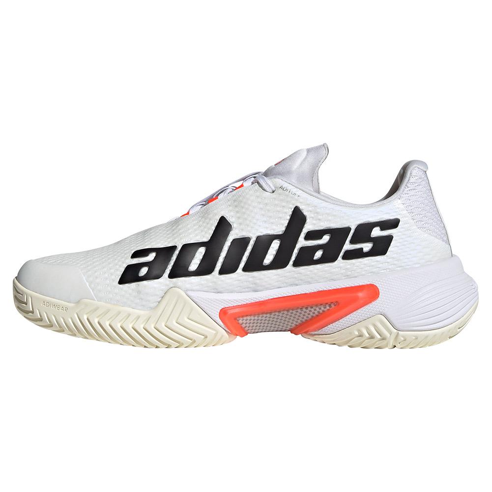 adidas Women`s Barricade Tennis Shoes White and Core Black | Tennis Express