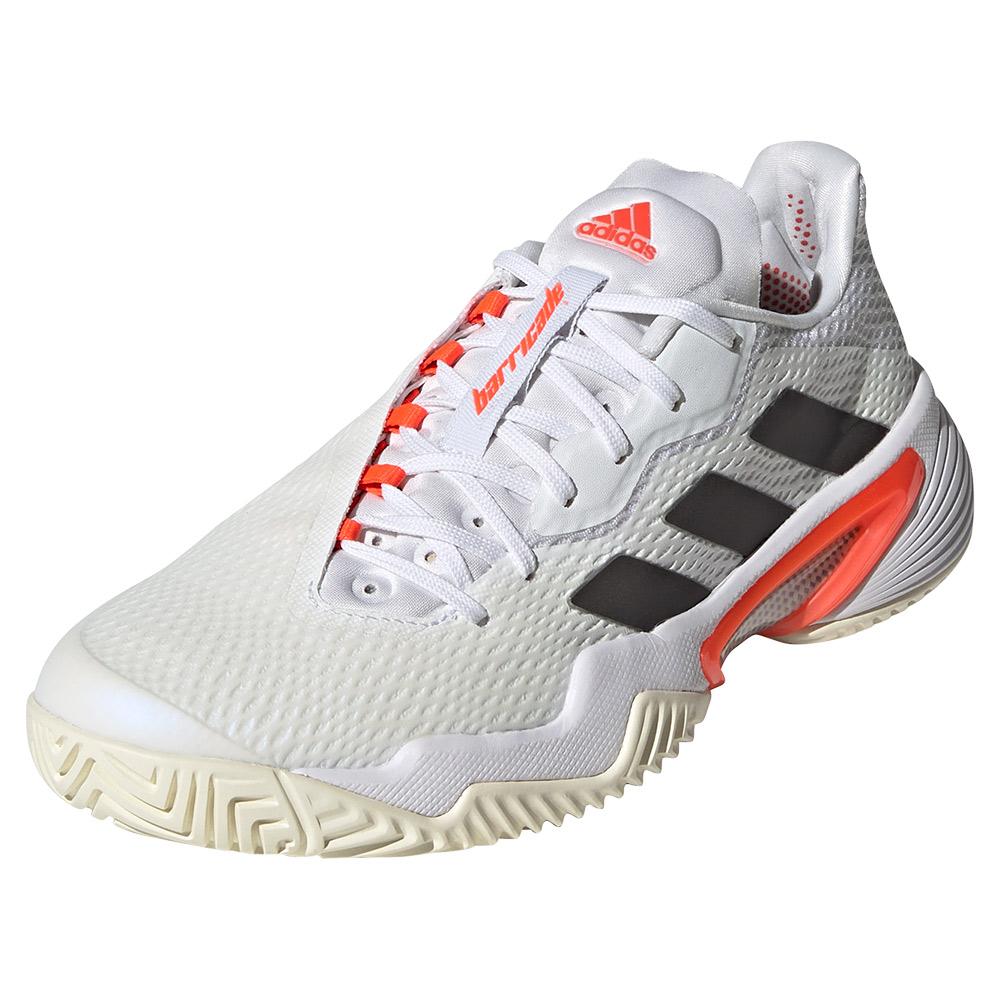 adidas Women`s Barricade Tennis Shoes White and Core Black | Tennis Express