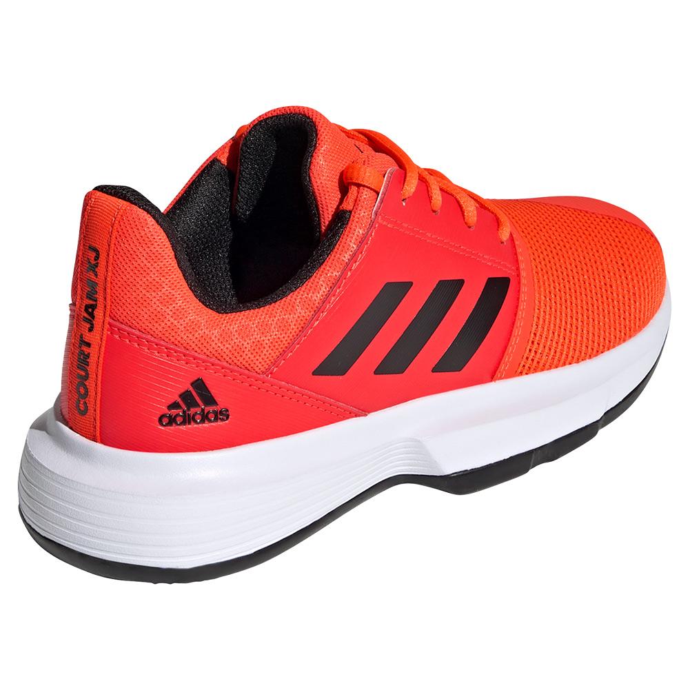 adidas Juniors` CourtJam xJ Tennis Shoes Solar Red and Core Black | Tennis  Express
