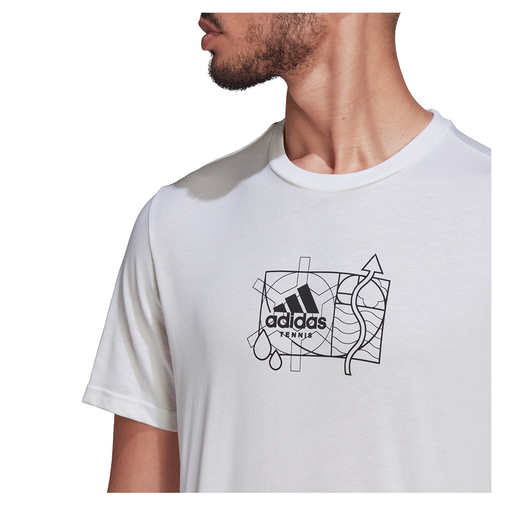 Adidas Men`s Golden Cut Graphic T-Shirt White