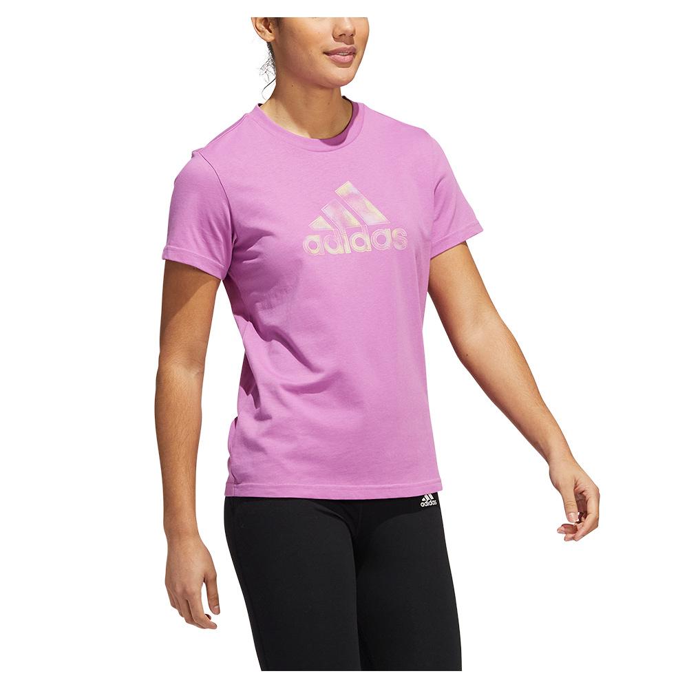 adidas Women`s Two-Tone T-Shirt Semi Pulse Lilac