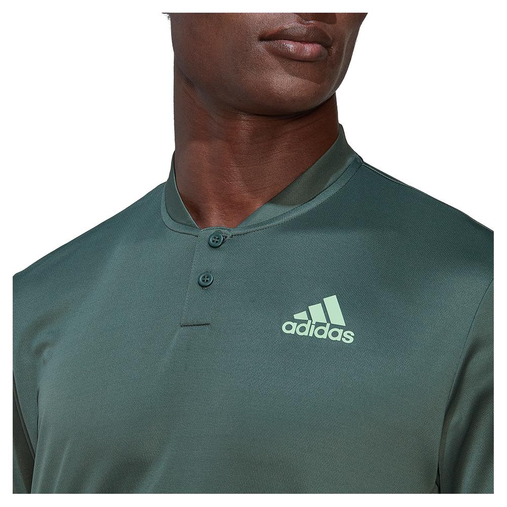 Adidas Men`s Club Henley Tennis Polo Green Oxide
