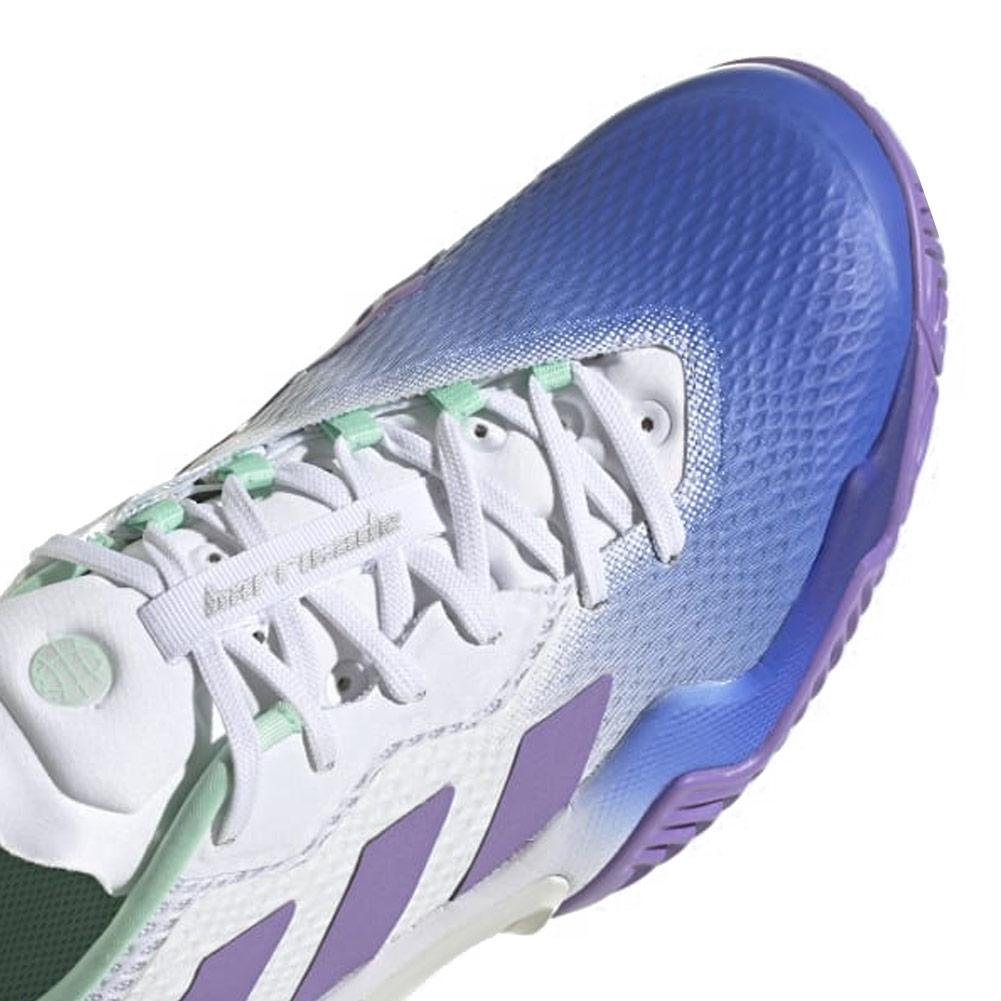 adidas Women`s Barricade Tennis Shoes Lucid Blue and Violet Fusion