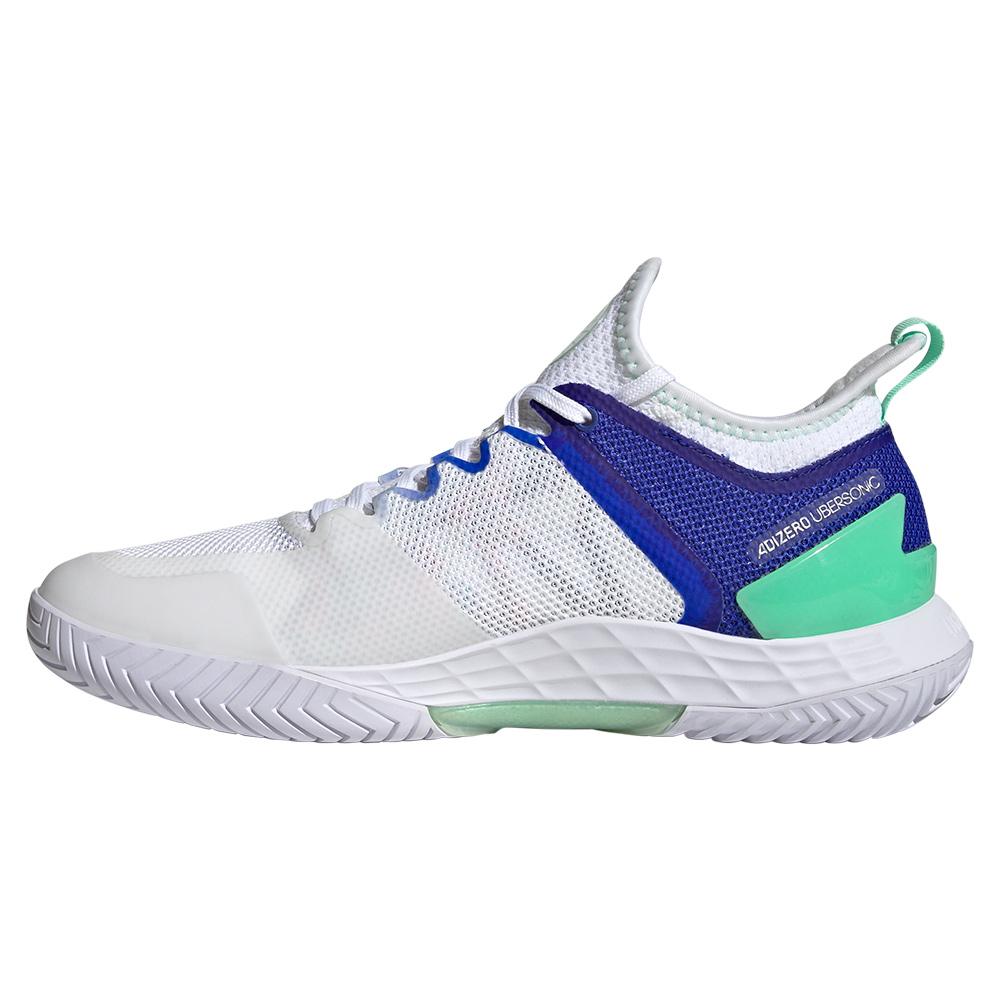 adidas Women`s adizero Ubersonic 4 LanzaT Tennis Shoes Footwear White and  Violet Fusion