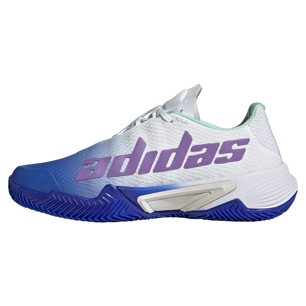 adidas Women`s Barricade Clay Tennis Shoes Lucid Blue and Violet Fusion
