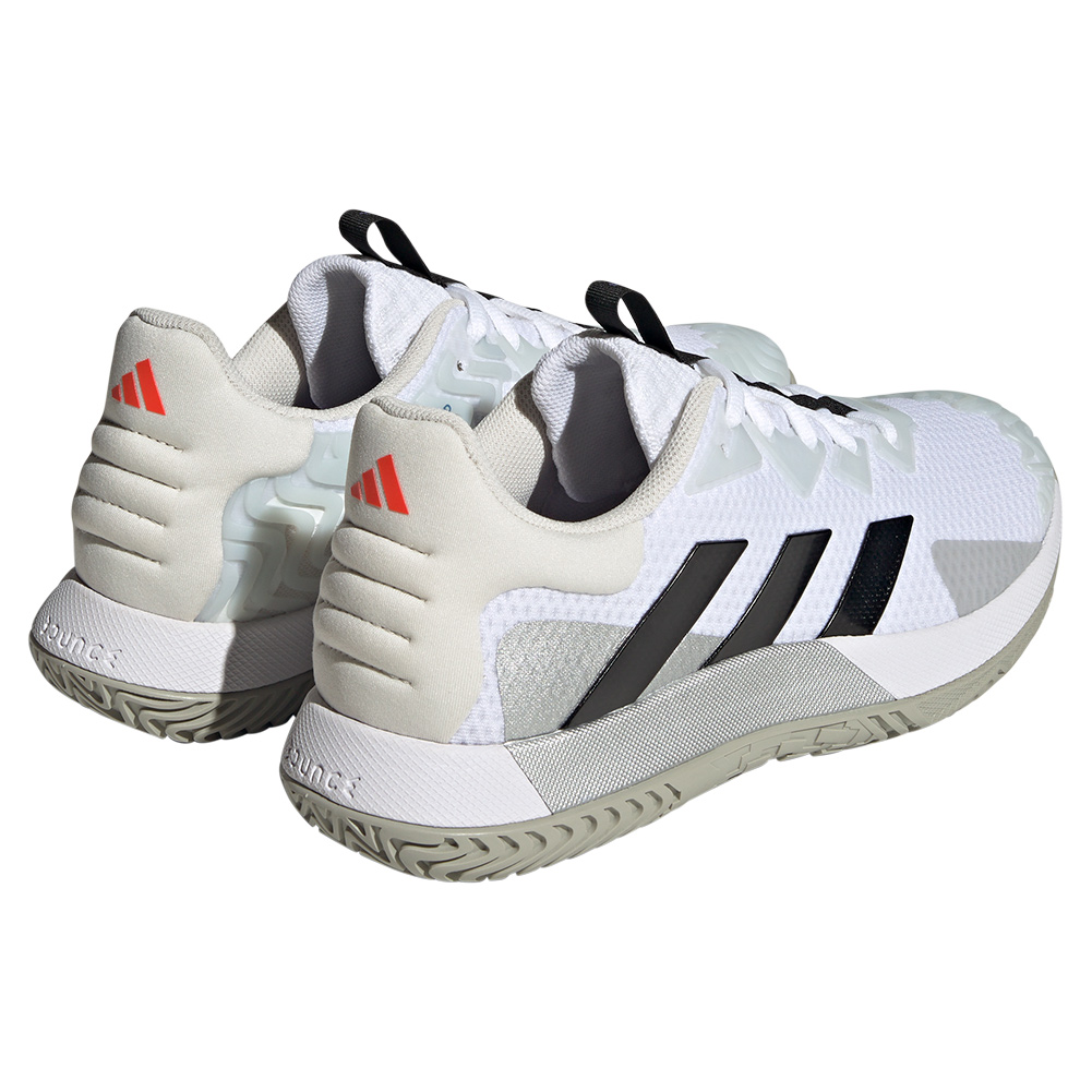 adidas Men`s SoleMatch Control Tennis Shoes Footwear White and Core Black