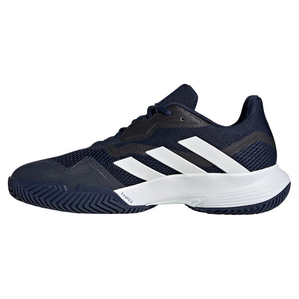 adidas Men`s CourtJam Control Tennis Shoes Team Navy Blue 2 and Footwear  White