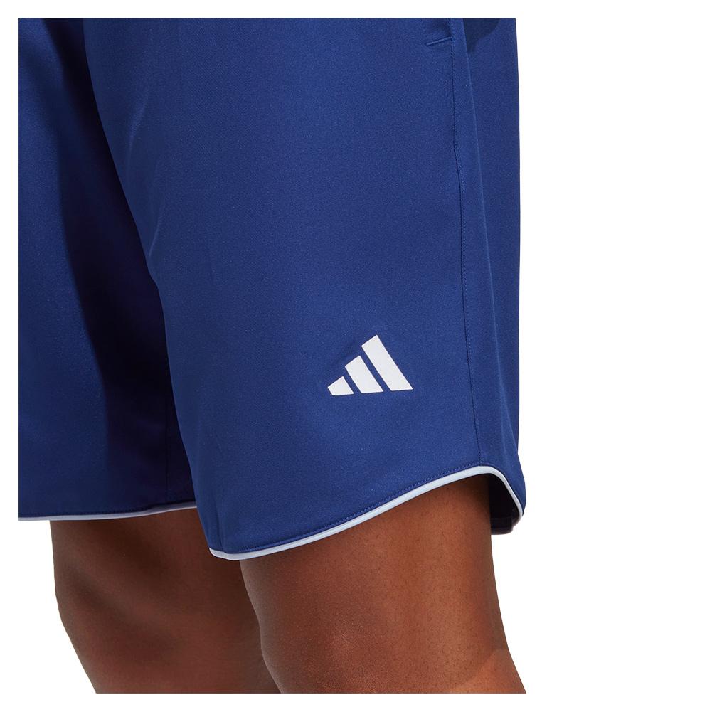 adidas Men`s Clubhouse 9 Inch Tennis Shorts Victory Blue