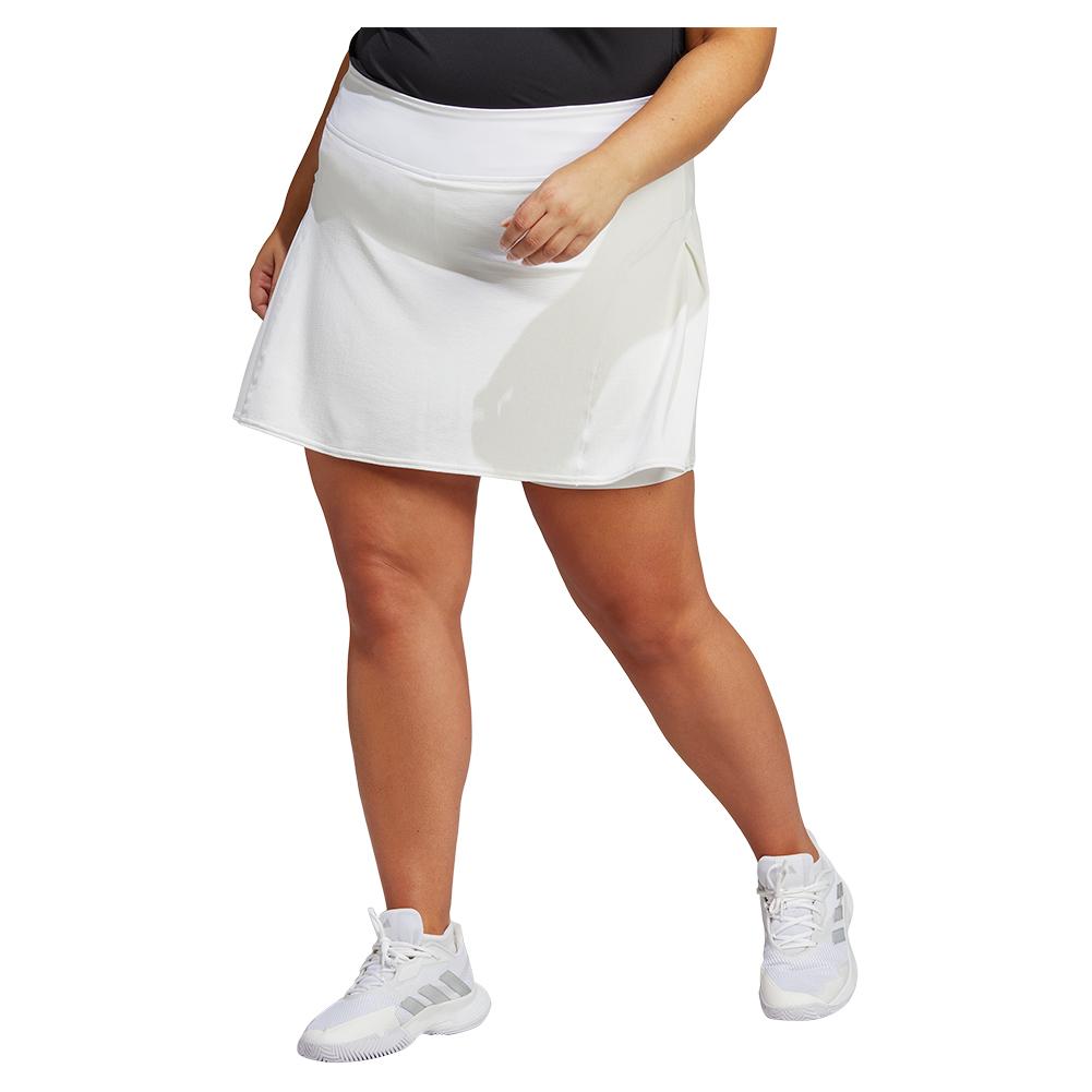 ADIDAS Women`s Match 13 Inch Tennis Skort Plus Size White