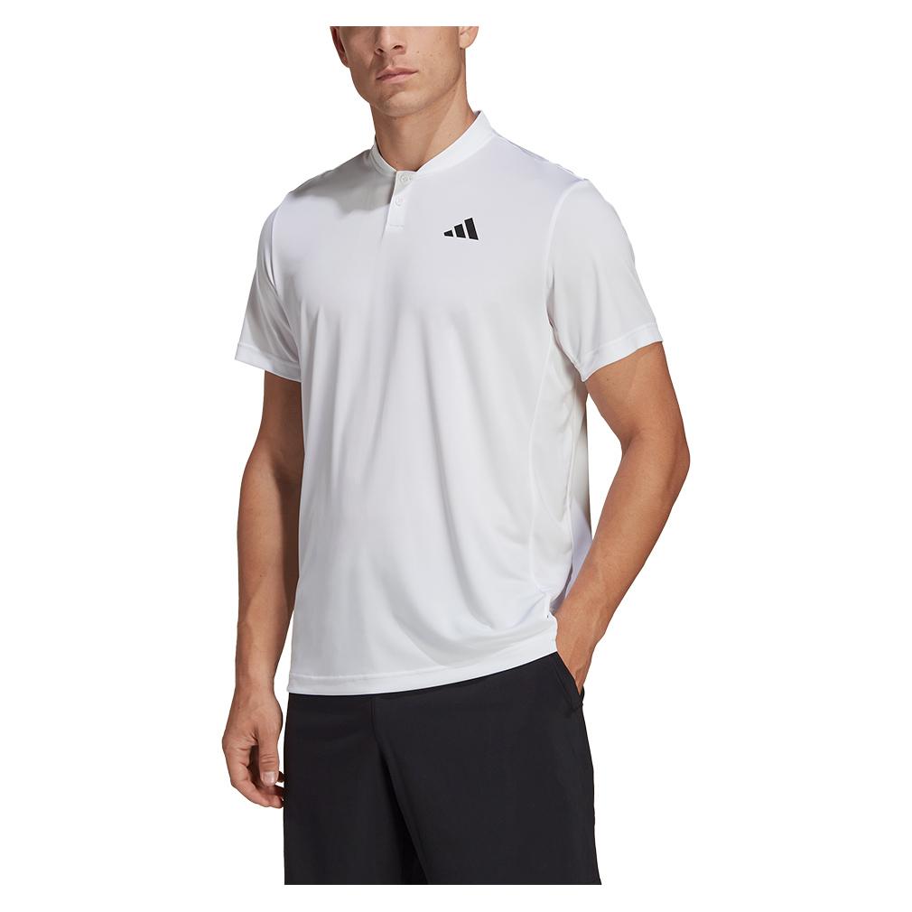 Adidas Men`s Club Henley Tennis Top White
