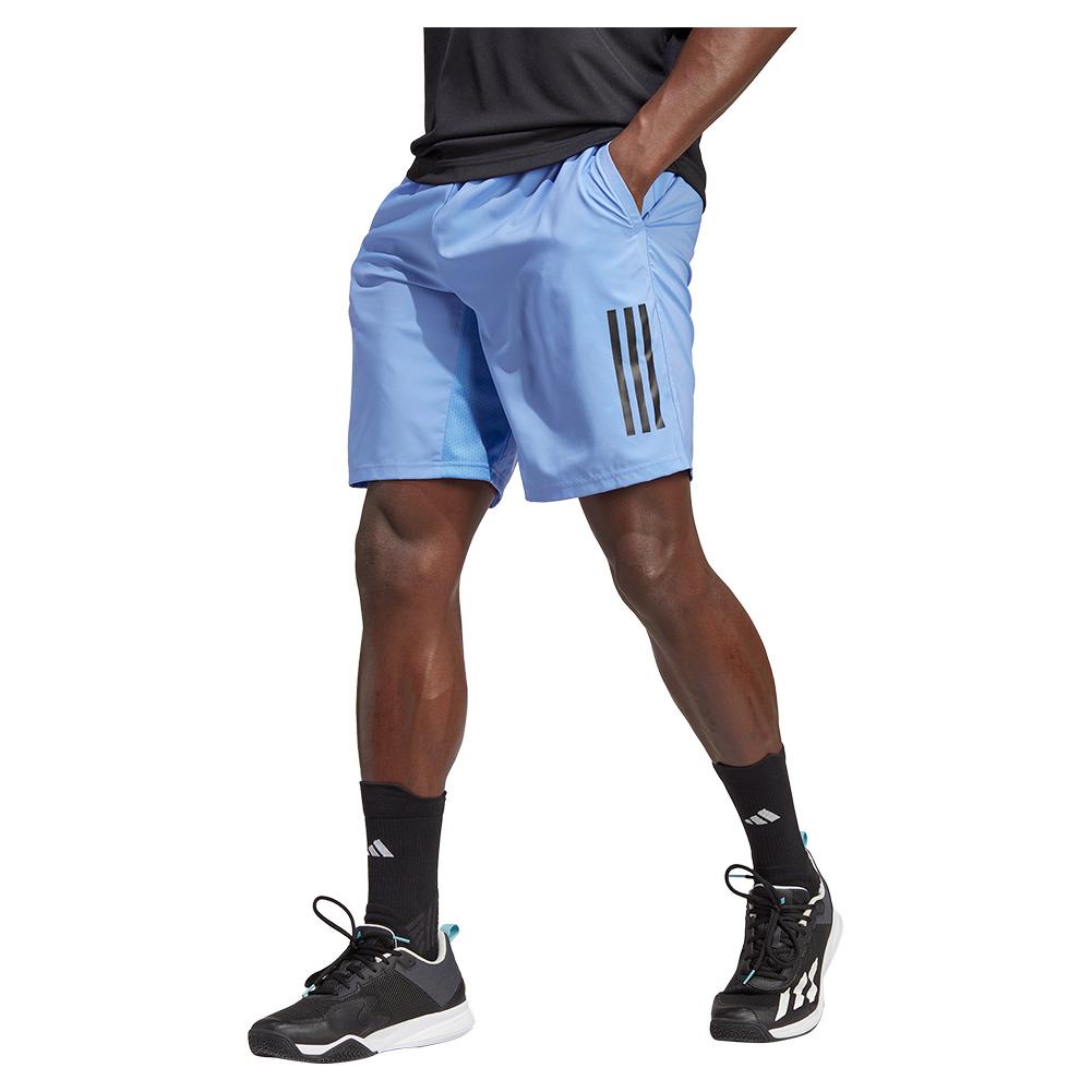 Adidas Men`s Club 3-Stripe 7 Inch Tennis Shorts Blue Fusion