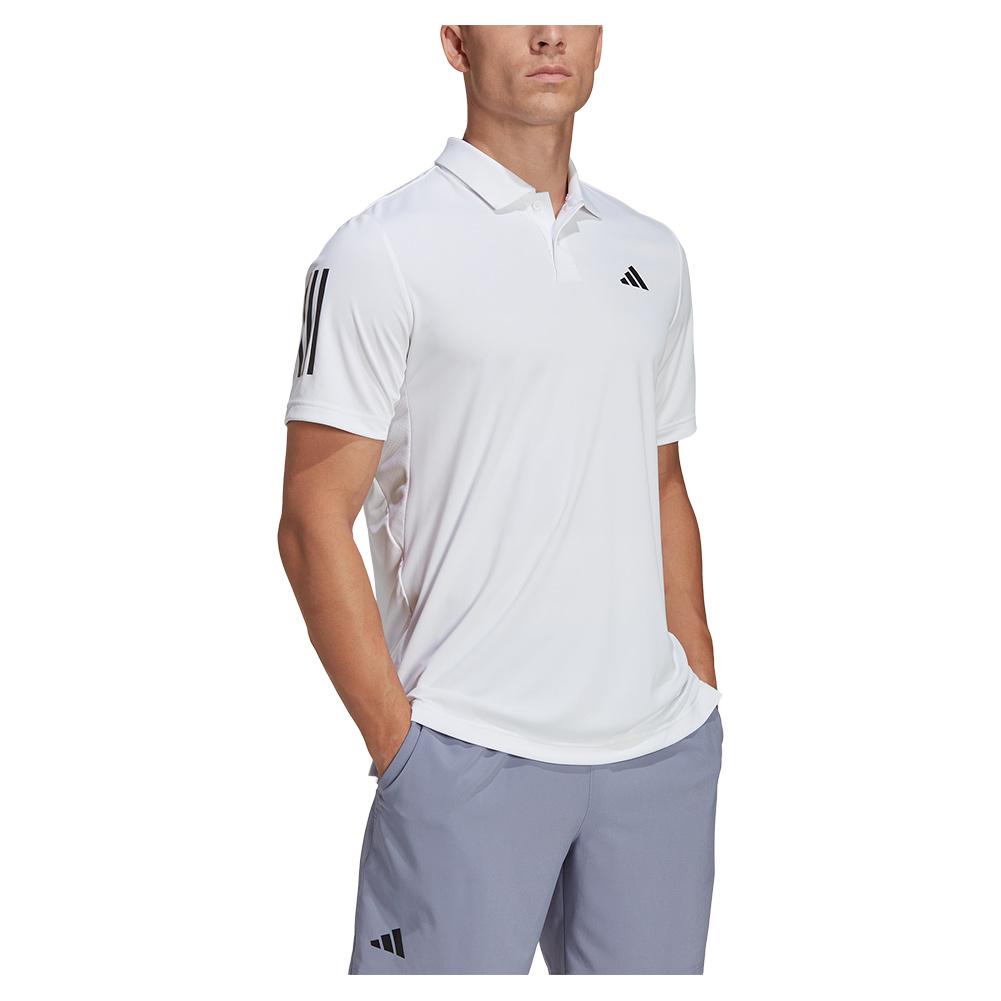 Adidas Men`s Club 3-Stripe Tennis Polo White