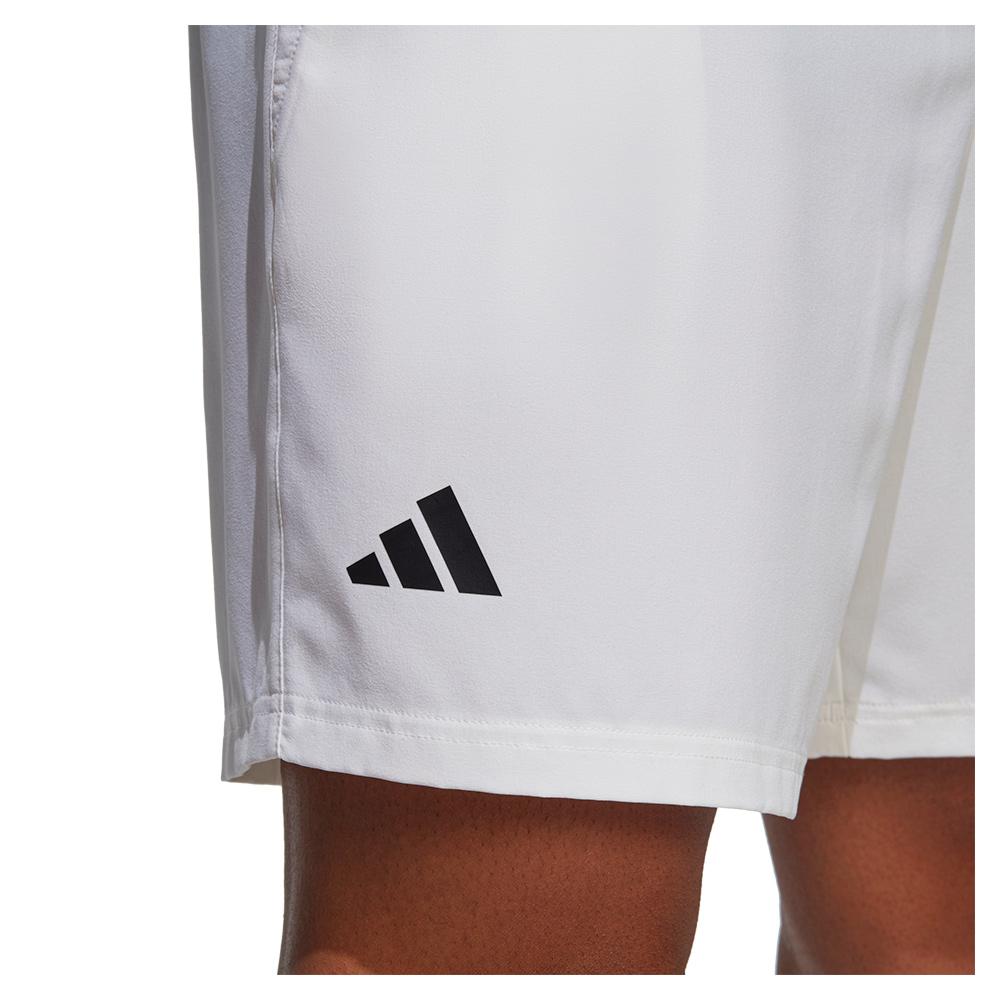 adidas Men`s Club Stretch Woven 9 Inch Tennis Shorts White