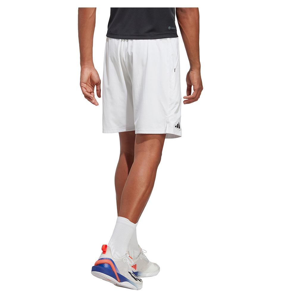 Adidas Men`s Ergo 7 Inch Tennis Shorts White