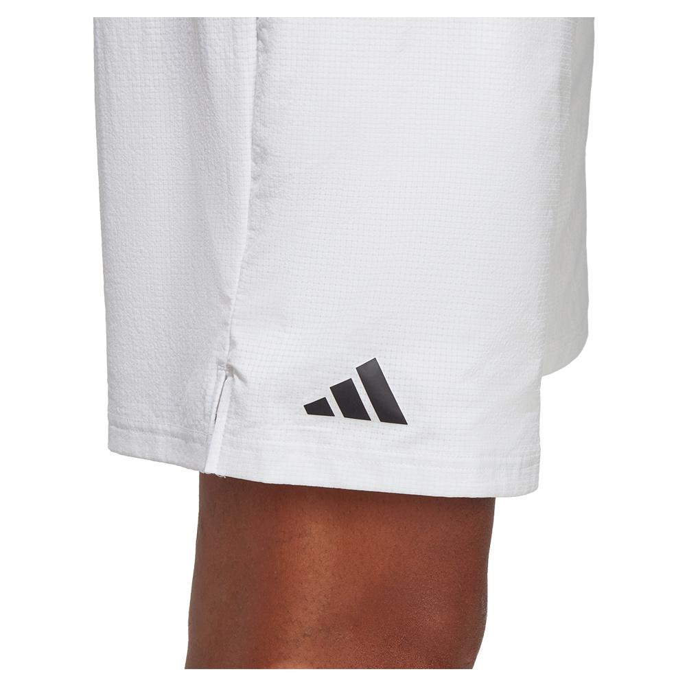 Adidas Men`s Ergo 9 Inch Tennis Shorts White