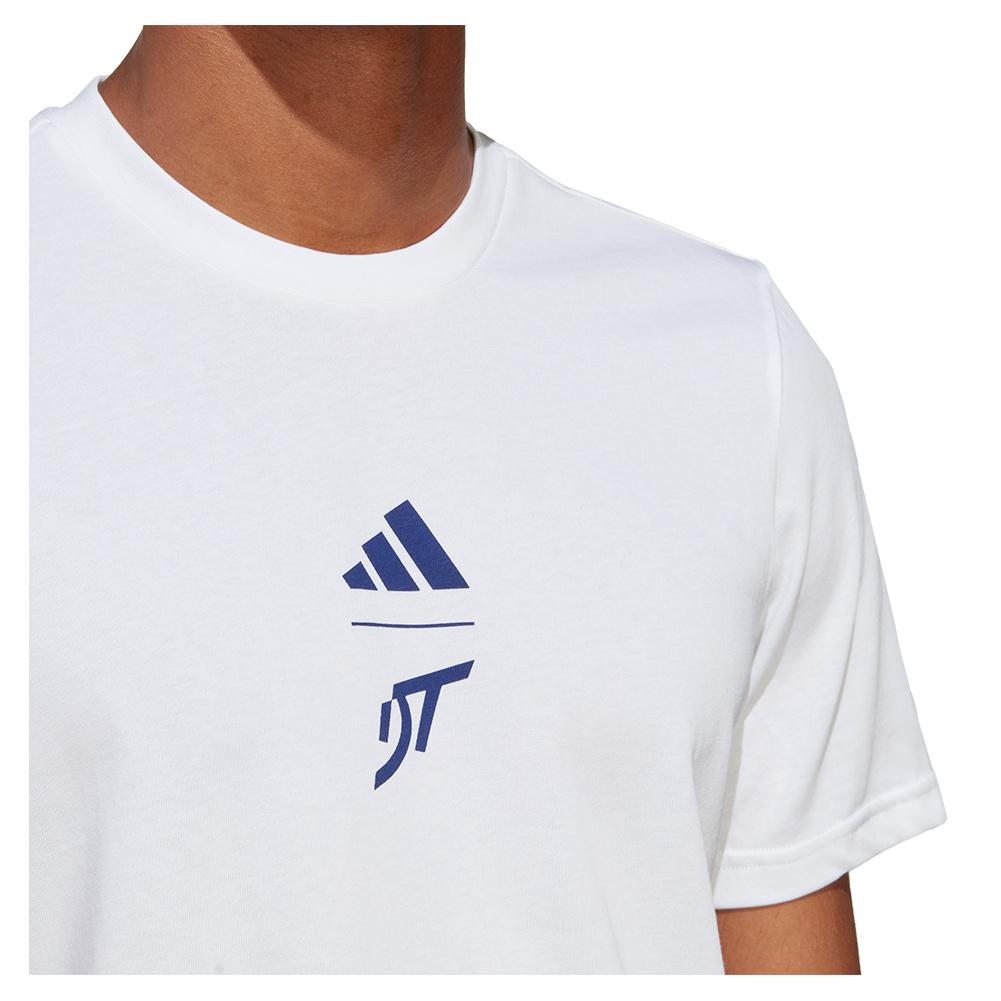 adidas Men`s Thiem Graphic Tennis T-Shirt White