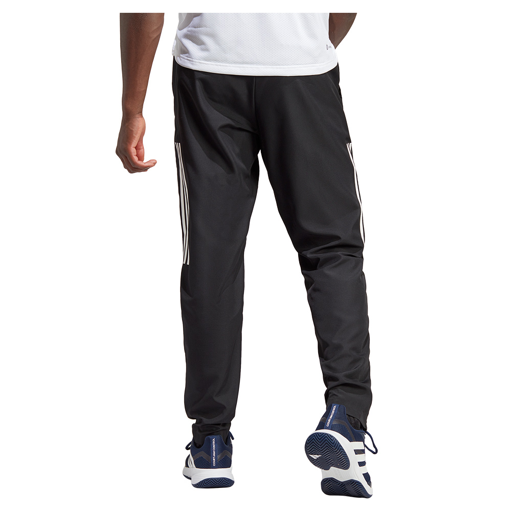Adidas Men`s 3-Stripe Woven Tennis Pants Black