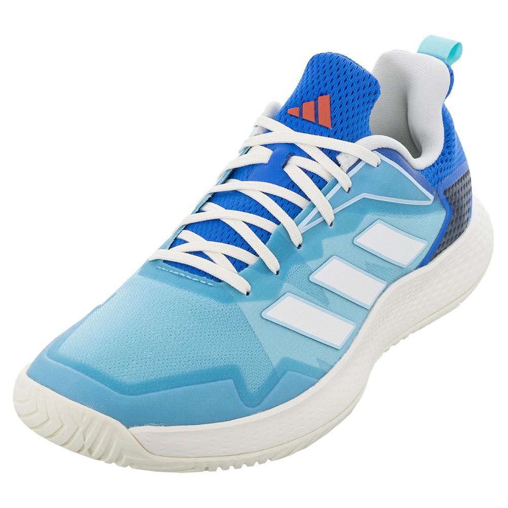 adidas Men`s Defiant Speed Tennis Shoes Light Aqua and Off White