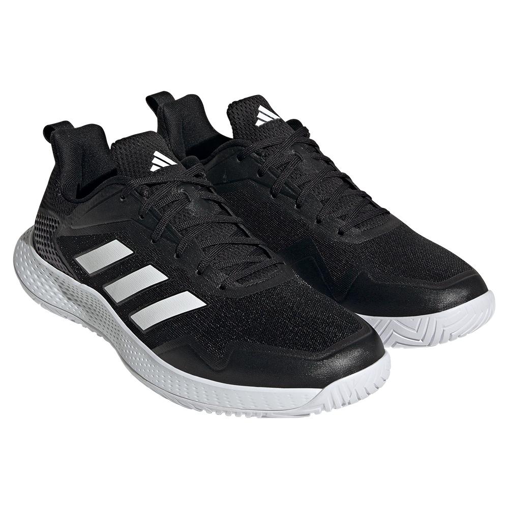 adidas Men`s Defiant Speed Tennis Shoes Black and White