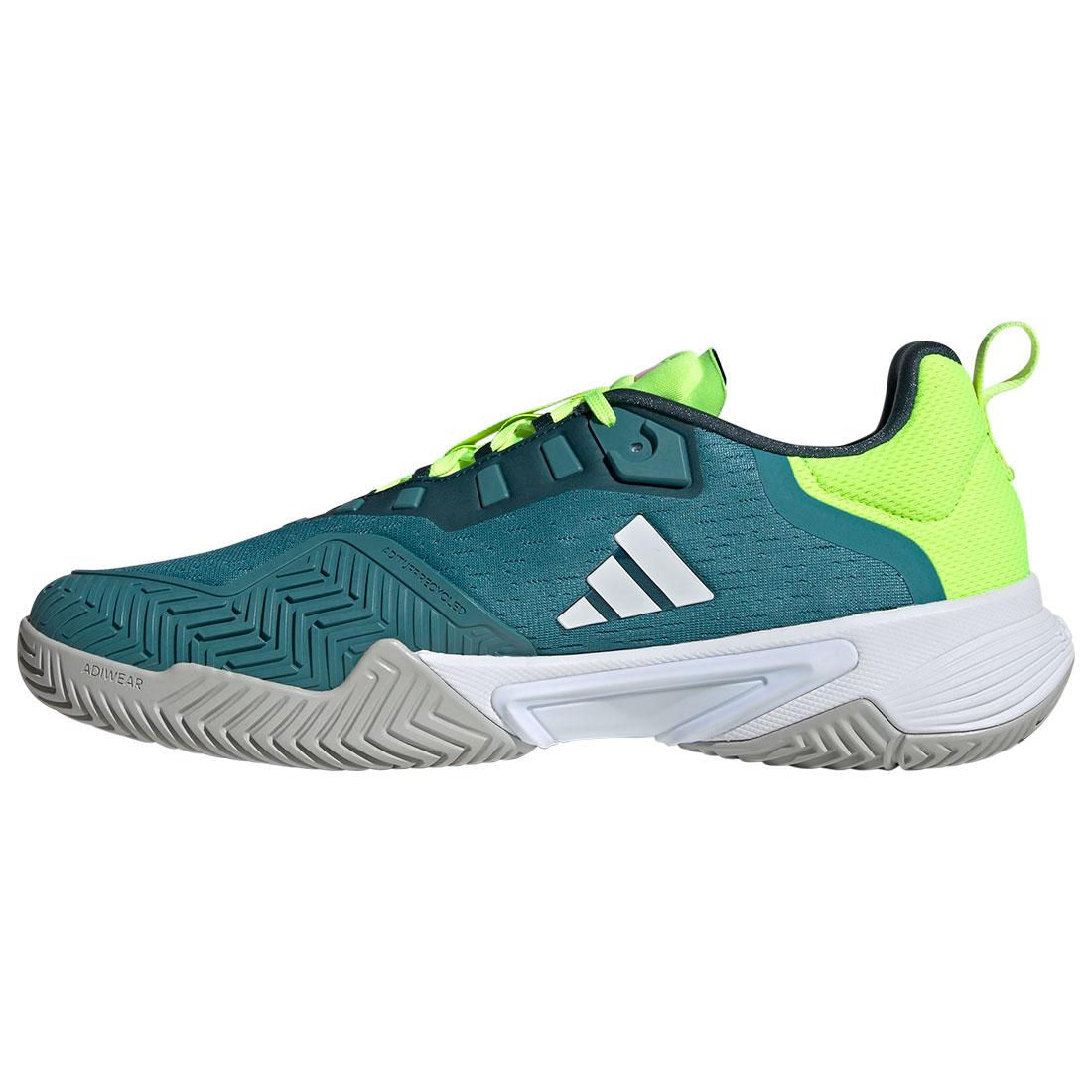 adidas Men`s Barricade Tennis Shoes Core Arctic Fusion and White