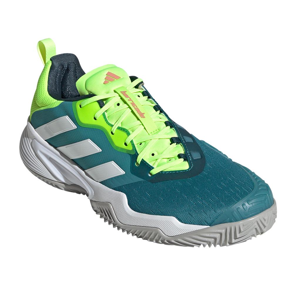 adidas Men`s Barricade Clay Tennis Shoes Arctic Night and White