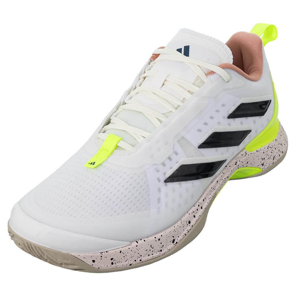 adidas Women`s Avacourt Tennis Shoes White and Black