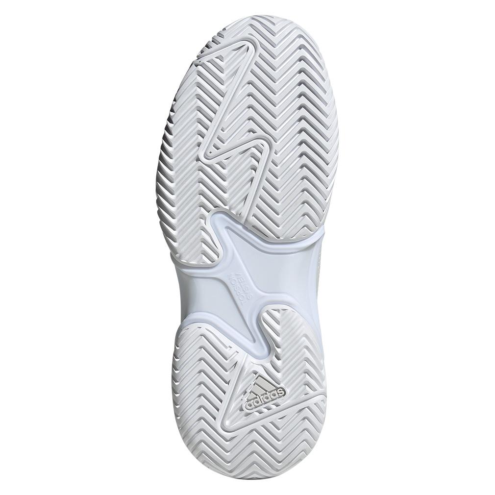 adidas Women`s Barricade 13 Tennis Shoes White and Gray