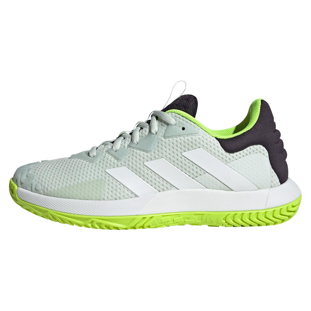 adidas Men`s SoleMatch Control Tennis Shoes Crystal Jade and White