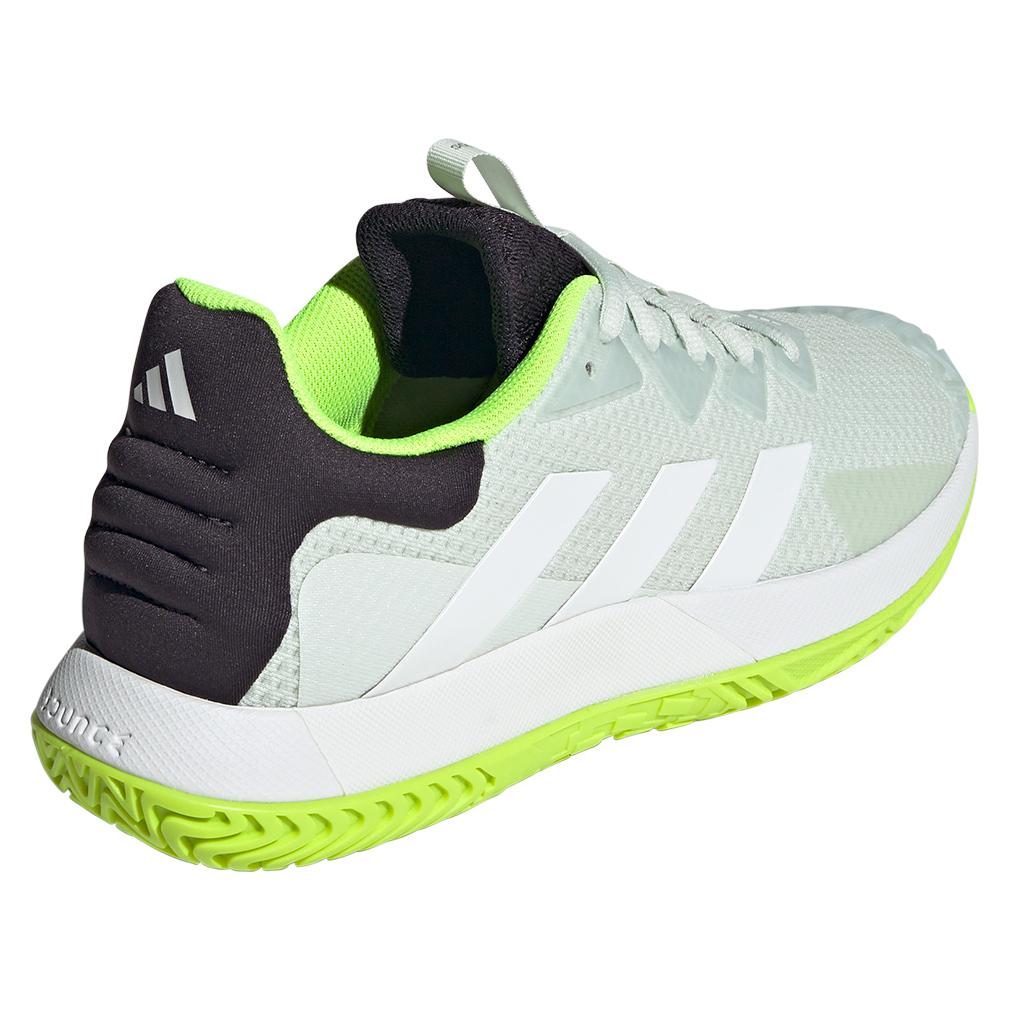 adidas Men`s SoleMatch Control Tennis Shoes Crystal Jade and White