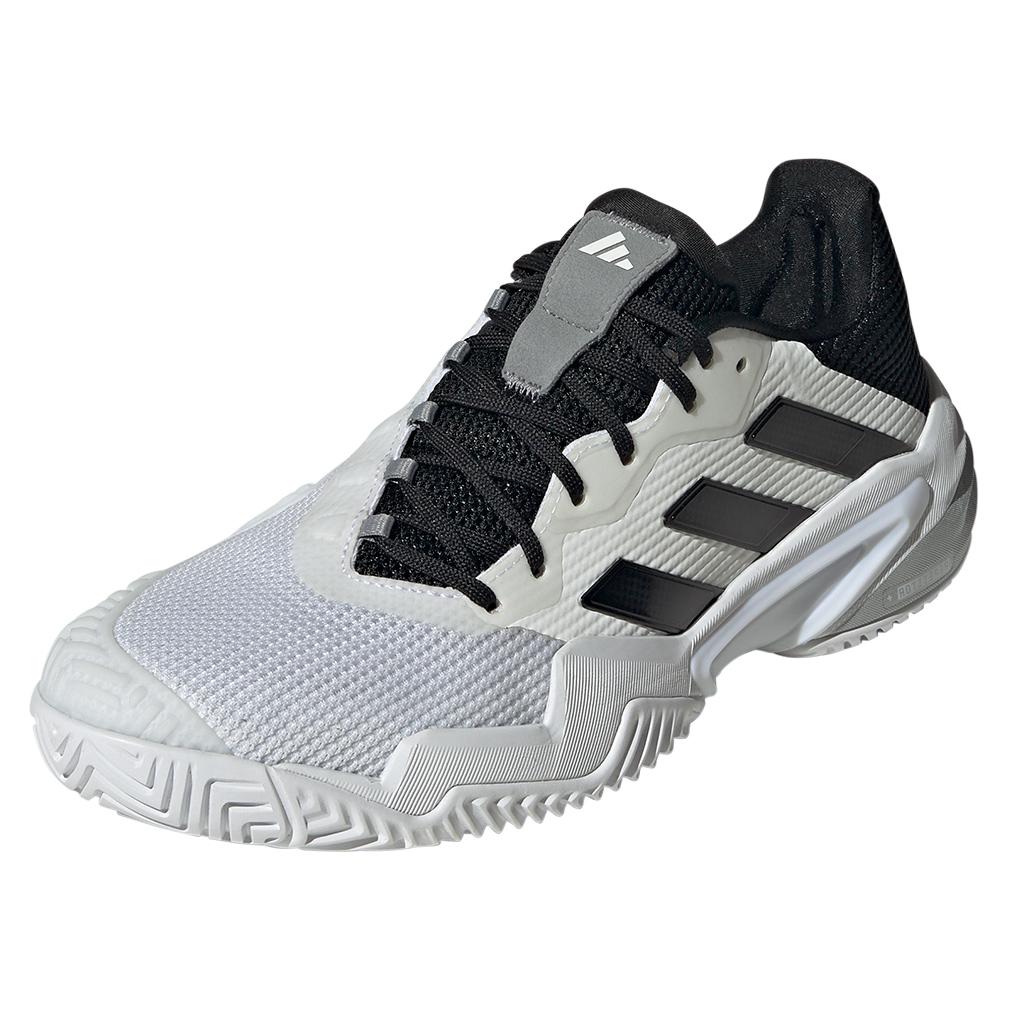 adidas Men`s Barricade 13 Tennis Shoes White and Core Black