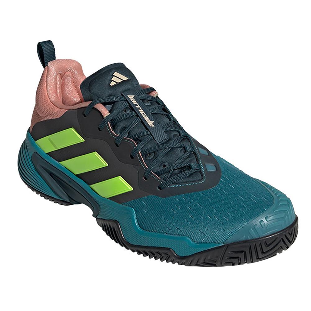 adidas Men`s Barricade Tennis Shoes Arctic Fusion and Lucid Lemon