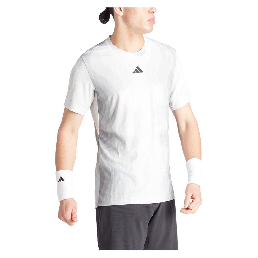 adidas Men`s Freelift Pro Tennis Top Grey One