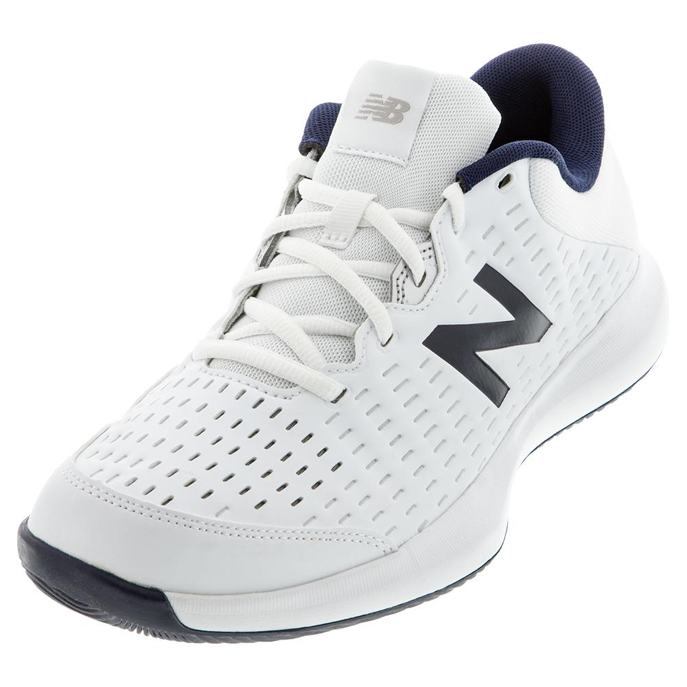 New Balance Men`s 696v4 D Width Tennis Shoes White and Pigment
