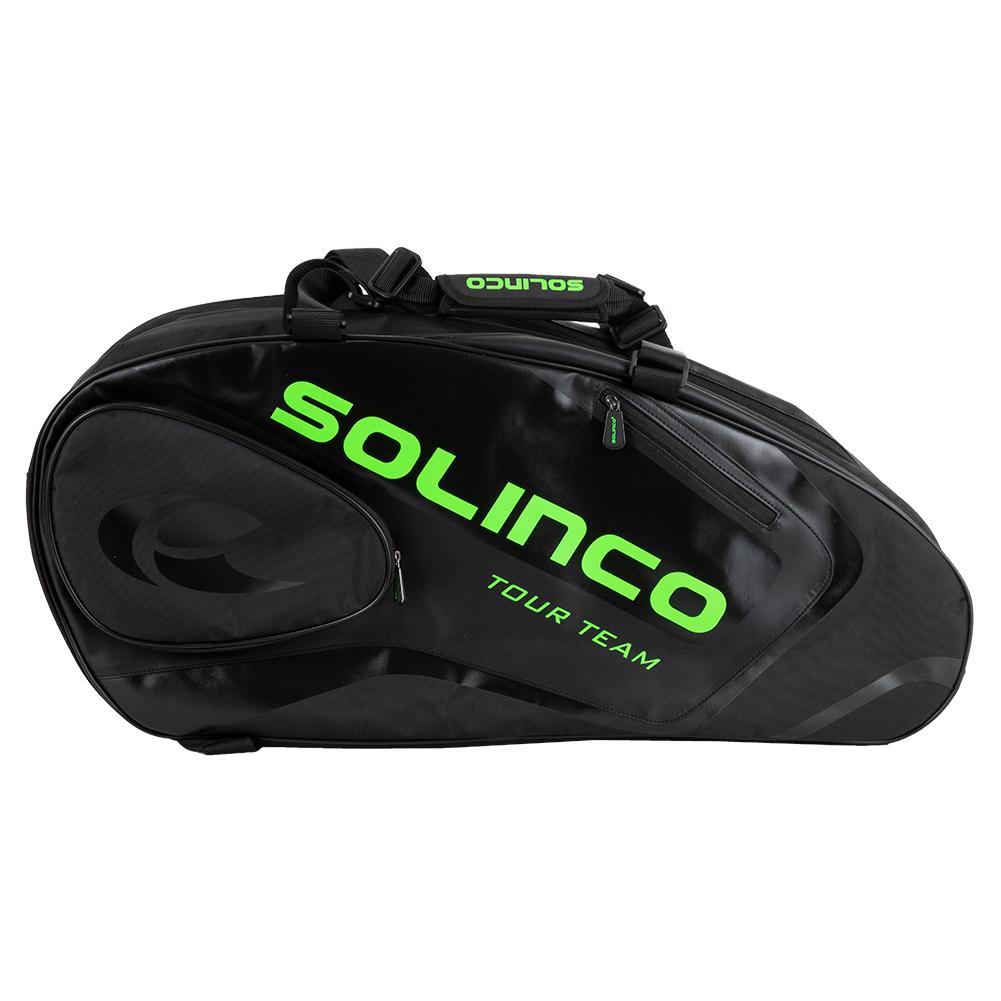 Solinco 6-Pack Tour Team Tennis Racquet Bag Black and Neon Green | Tennis  Express
