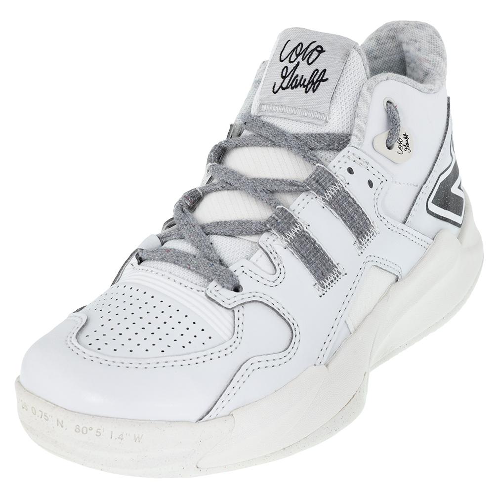 New Balance Unisex Coco CG1 D Width Tennis Shoes Off-White and White