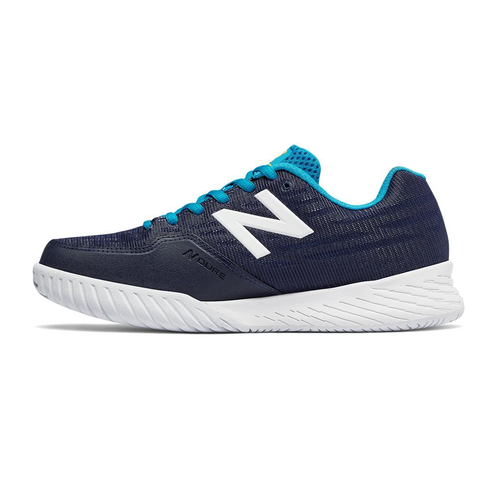 New Balance Women's 896V2 B Width Tennis Shoe in Pigment and Maldives