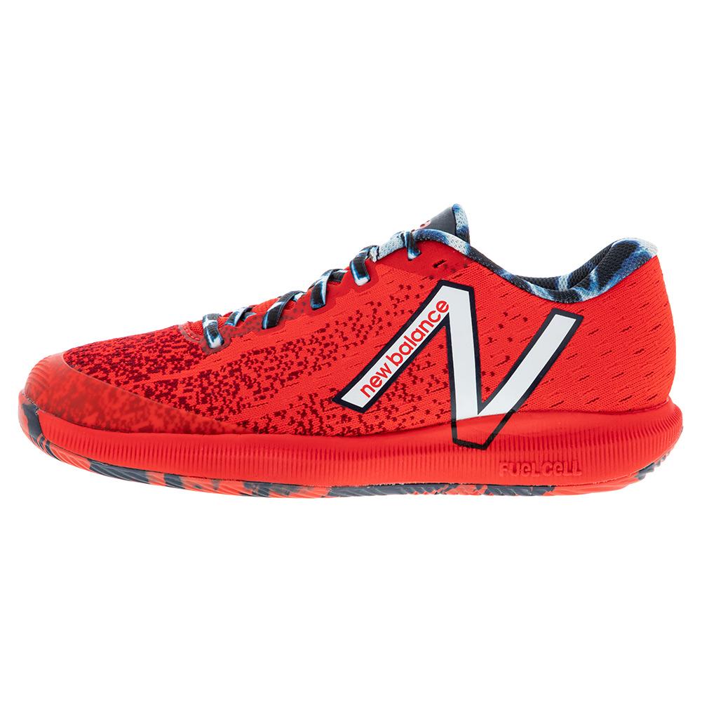 New Balance Women`s 996v4.5 B Width Tennis Shoes Red and Navy