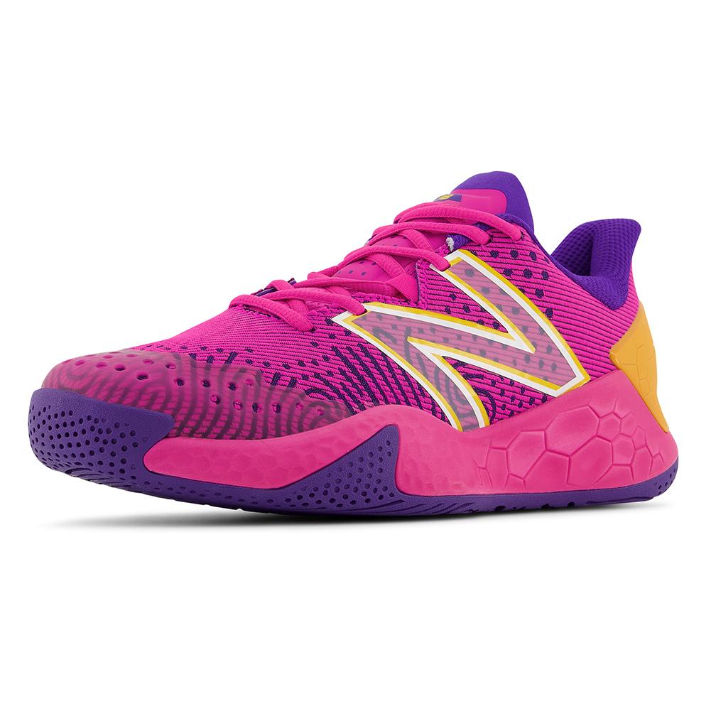 New Balance Women`s Fresh Foam Lav V2 B Width Tennis Shoes Pink Glo and ...