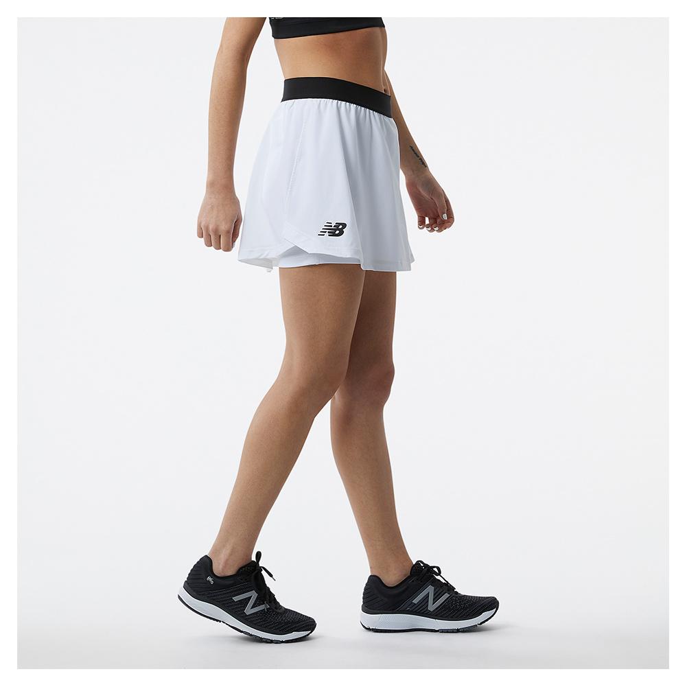 New Balance Women`s Tournament Tennis Skort White and Black