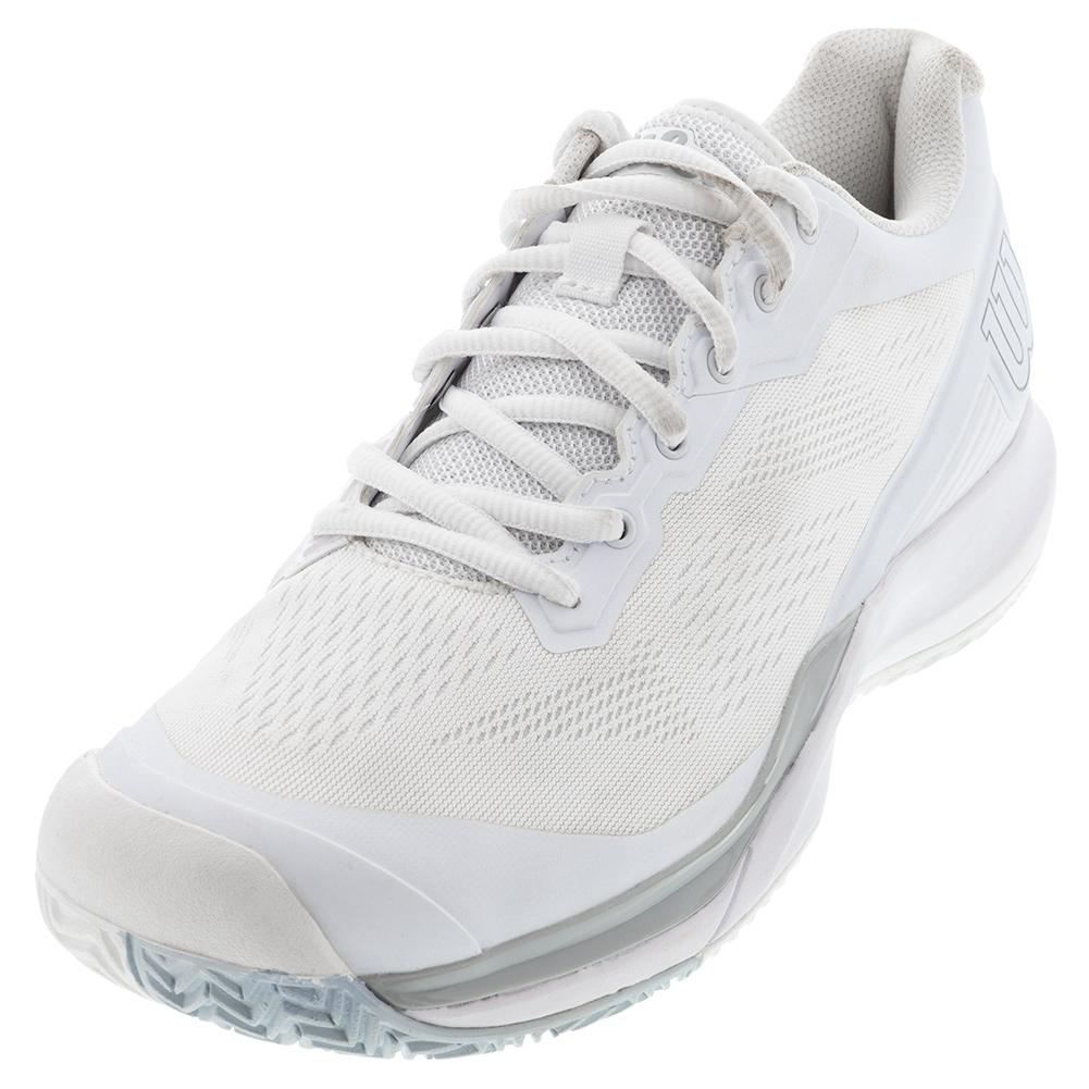 Wilson Men`s Rush Pro 3.5 Tennis Shoes White and Pearl Blue | Tennis Express