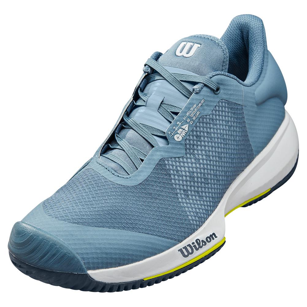 Wilson Men`s Kaos Swift Tennis Shoes China Blue and White