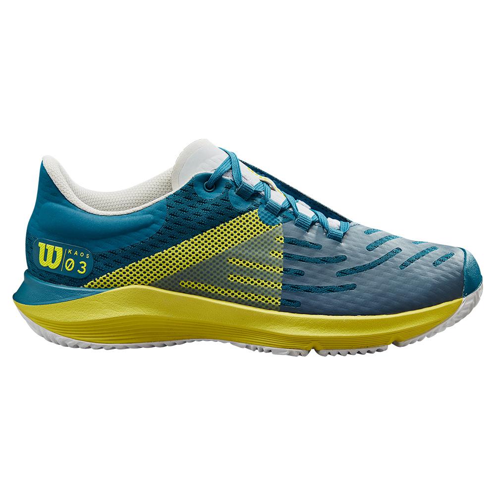 Wilson Juniors` Kaos 3.0 Tennis Shoes Blue Coral and Sulphur Spring