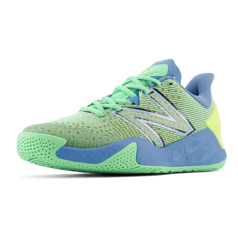 New Balance Women`s Fresh Foam X Lav v2 D Width Tennis Shoes Electric Jade  and Heritage Blue